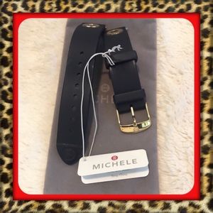 18mm watch “BAND ONLY” for Michele Deco. Navy Blue